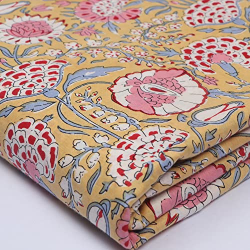 Tissu imprimé floral de qualité supérieure, matière douce sérigraphiée pour couture