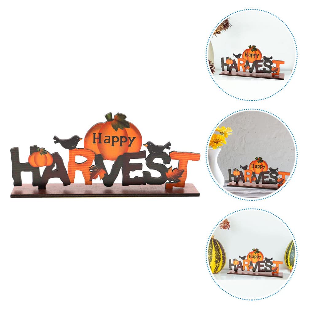 FOMIYES Wooden Fall Signs Happy Harvest Wood Ornaments Coloful Harvest Festival Decor Letter Decor Harvest Party Decorations Thanksgiving Alphabet Adorn for Autumn Thanksgiving Party - Image 2