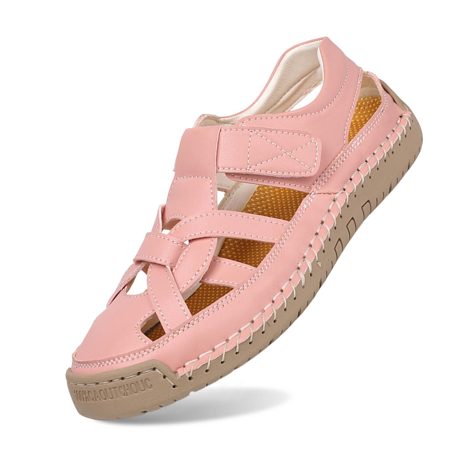 Generisch Damen Schuhe Damen-Sandalen bequem atmungsaktiv für Outdoor-Aktivitäten Freizeit Sport Spaziergänge Wandern Strand sommerliche Unisex-Luftschlappen mit niedrigem Absatz