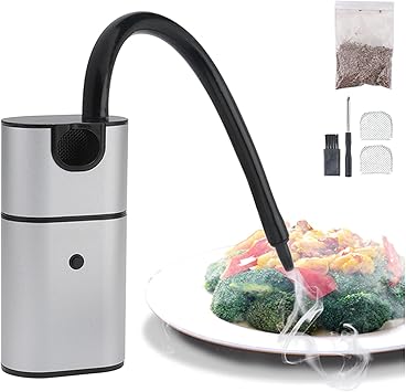 Amazon Spgdspsy 燻製器 スモーキングガン くんせい器 燻製 人気 家庭用 室内用 簡単 スモーク風味 冷燻 薫製 ハンドヘルド コンパクト スモーカー 燻製機 ソロキャンプ Spgdspsy スモーカー