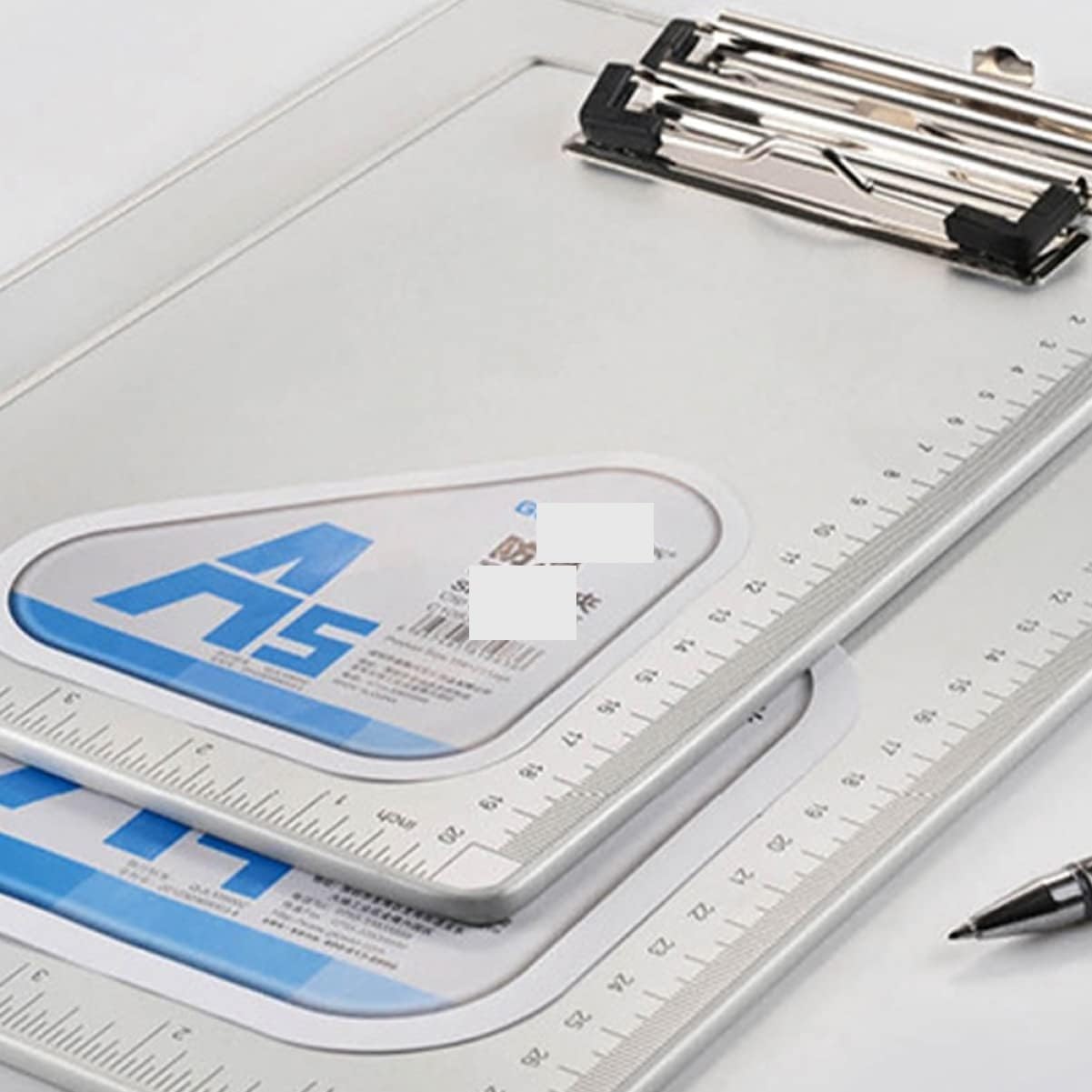 Klemmbrett-Ordner, Klemmbretter, 3-teiliges Kunststoffhefter-Set aus Aluminiumlegierung, Hartfaserplatte, for Büros, tragbare Memos, Büros, Schulen, Klemmbretter, Akten, wenig Papier, Arzt, Restaurant