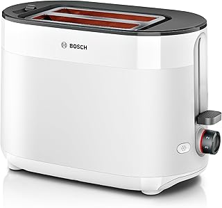 Bosch – Toaster, MyMoment, 2 Slots, Reheat, Defrost, High-lift, White, TAT2M12