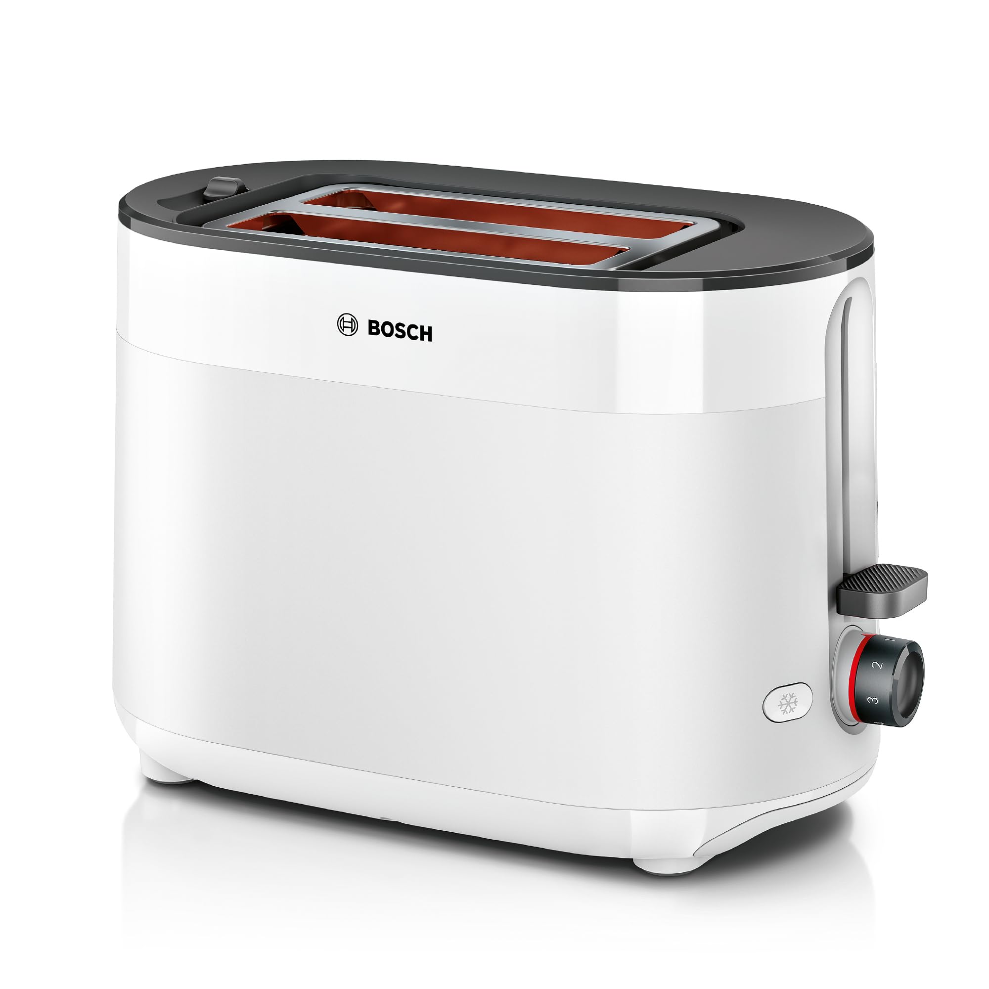Bosch - Tostadora, MyMoment, 2 ranuras, Recalienta, Descongela, High-lift, Blanco, TAT2M12
