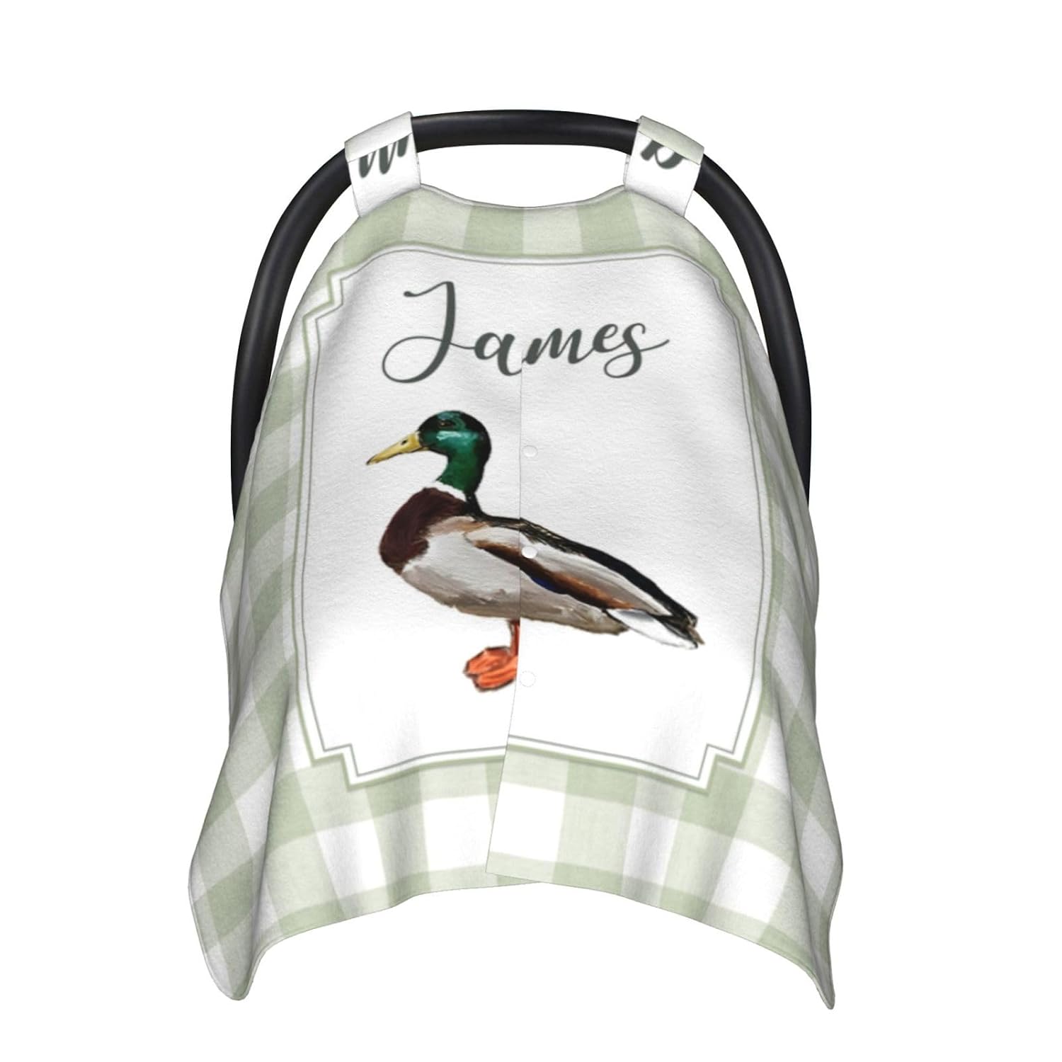 Personalized Baby Car Seat Canopy for Babies, Custom Name Car Seat Covers for Baby Girls, Butterfly Purple Opening Minky Nursing Breastfeeding Cover for Infant, Carseat Canopies for Newborn