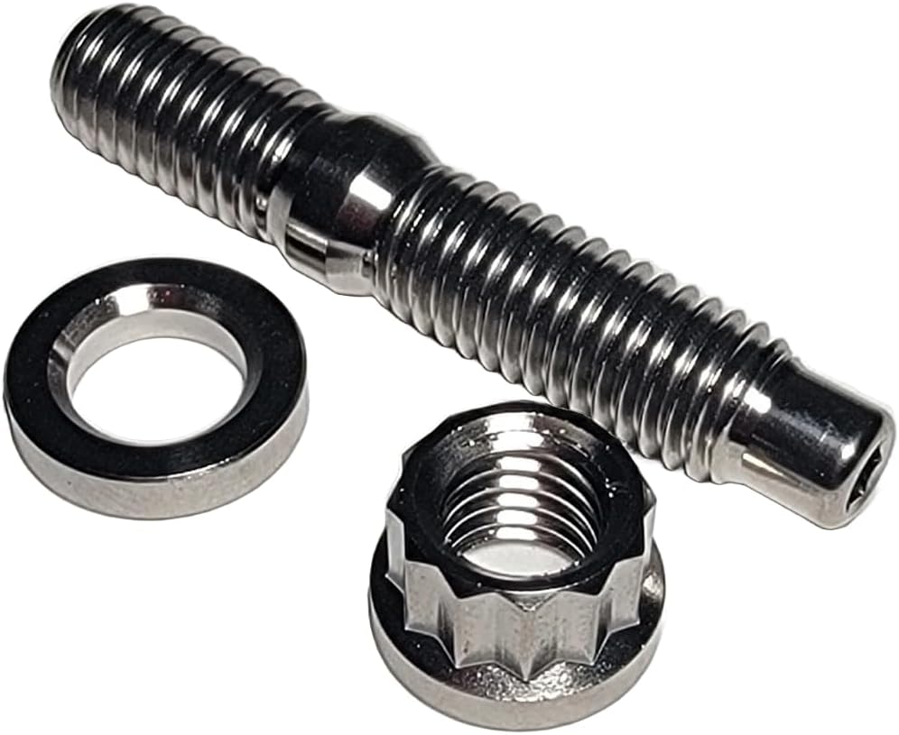 Titanium Intake/Exhaust Manifold Stud Set – Fits Honda/Acura B/D/F/H Series Engines (Raw Silver)