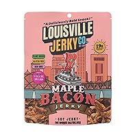 Vista 1 de Cecina Vegana de Louisville - Carne Vegana de Arce y Tocino - Cecina Vegana y Vegetariana de Sabor Labios Picantones - Proteína de Soja Sin OMG