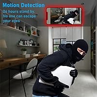 Vista 3 de Hidden Camera Spy Cam WiFi Wireless Portable Mini Modular Spy Camera with 2800mAh Battery, 1080P HD Live Cam for Home Baby Security, Motion Detection