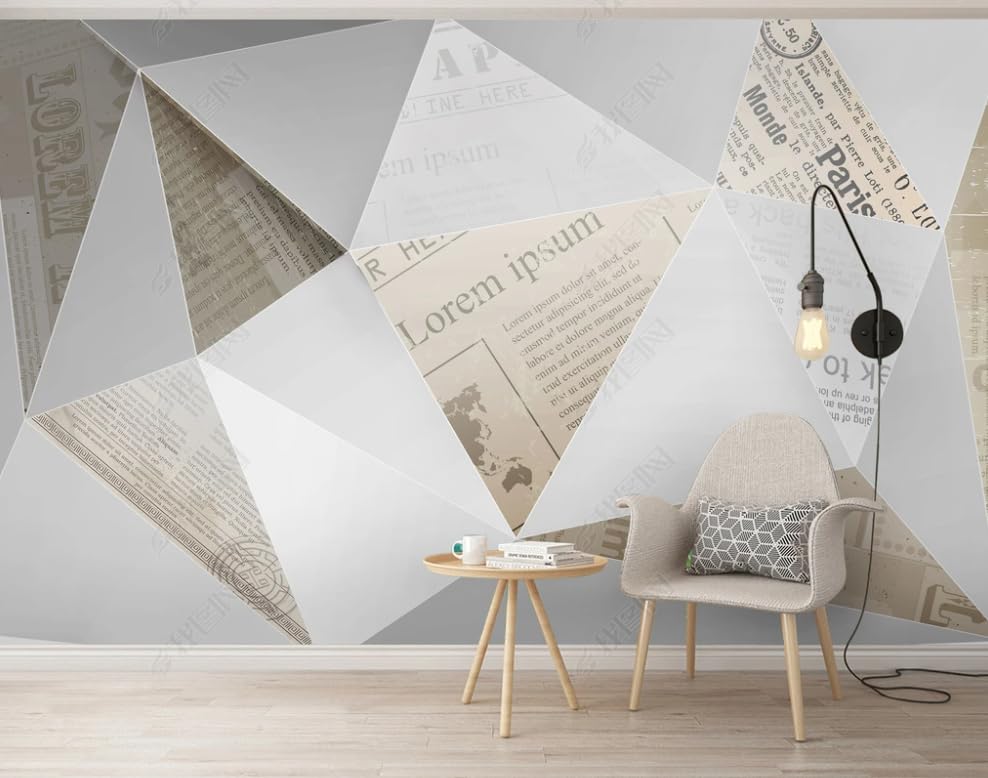 Papier peint intissé rétro pour salon et restaurant vintage 400x280 cm
