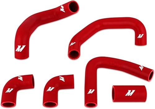 Mishimoto MMHOSE-VET-90RD - Kit de manguera de radiador de silicona para Chevrolet Corvette ZR1 1984-1996, color rojo