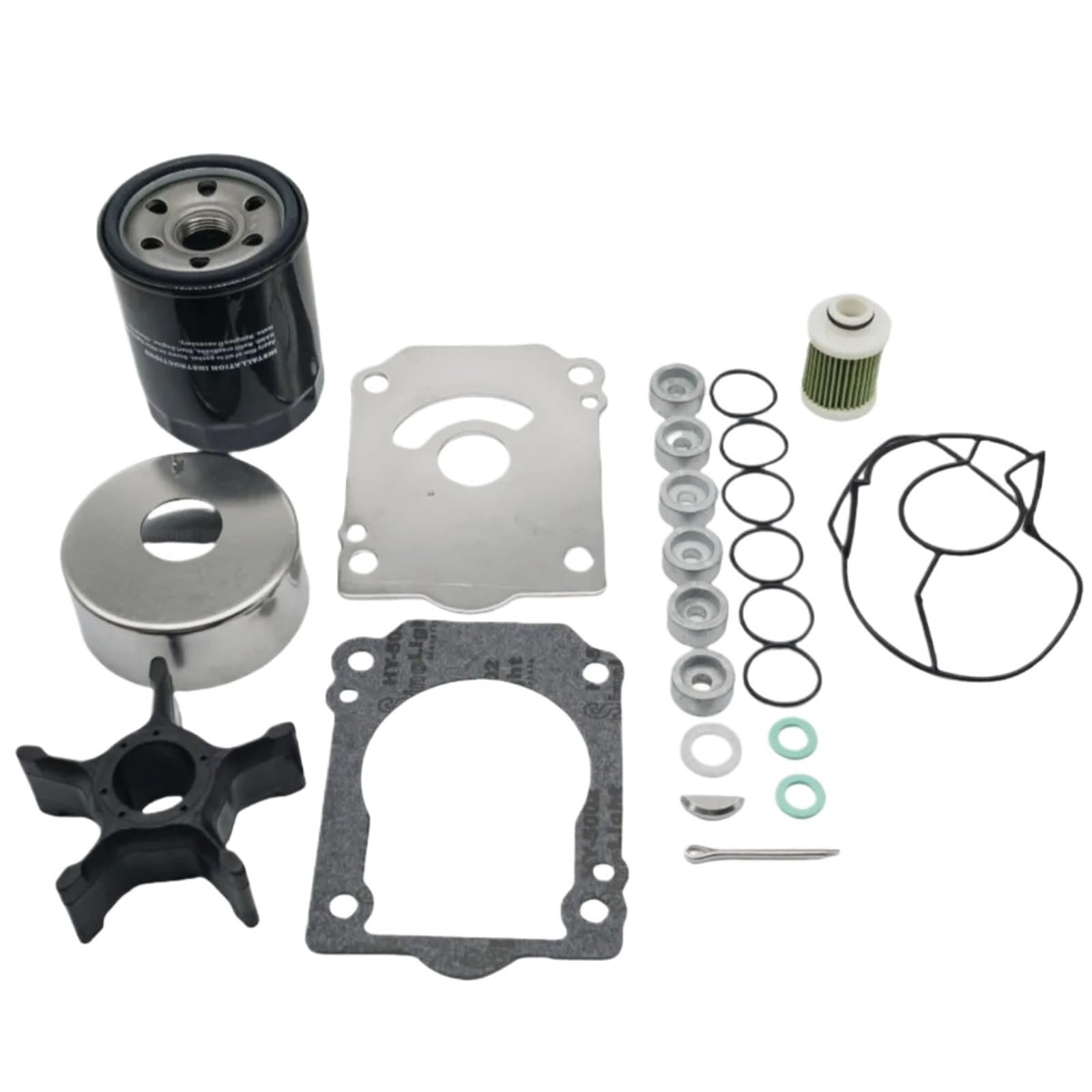 for Suzuki DF150AP-DF200AP 150-200HP 2016+ Kit fuoribordo Anodo di Zinco | 2016+ 150-200 CV, filtro guarnizione con anodo di zinco, Suzuki