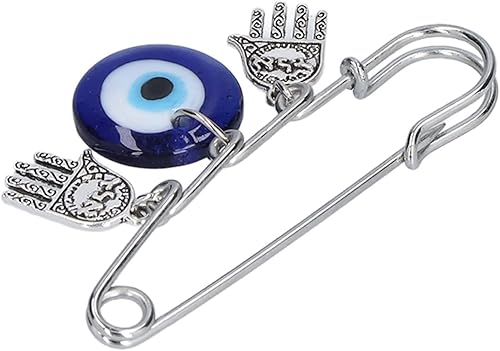 Miniatura 6 de 5 pines de mal de ojo, broche de hierro y aleación, diseño único de buena suerte, pines de seguridad para hombres, mujeres, fiestas en casa, citas