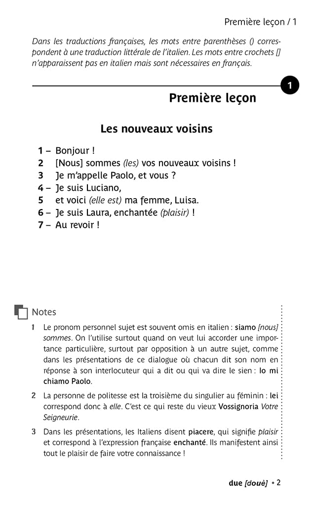 L'italien (livre seul)