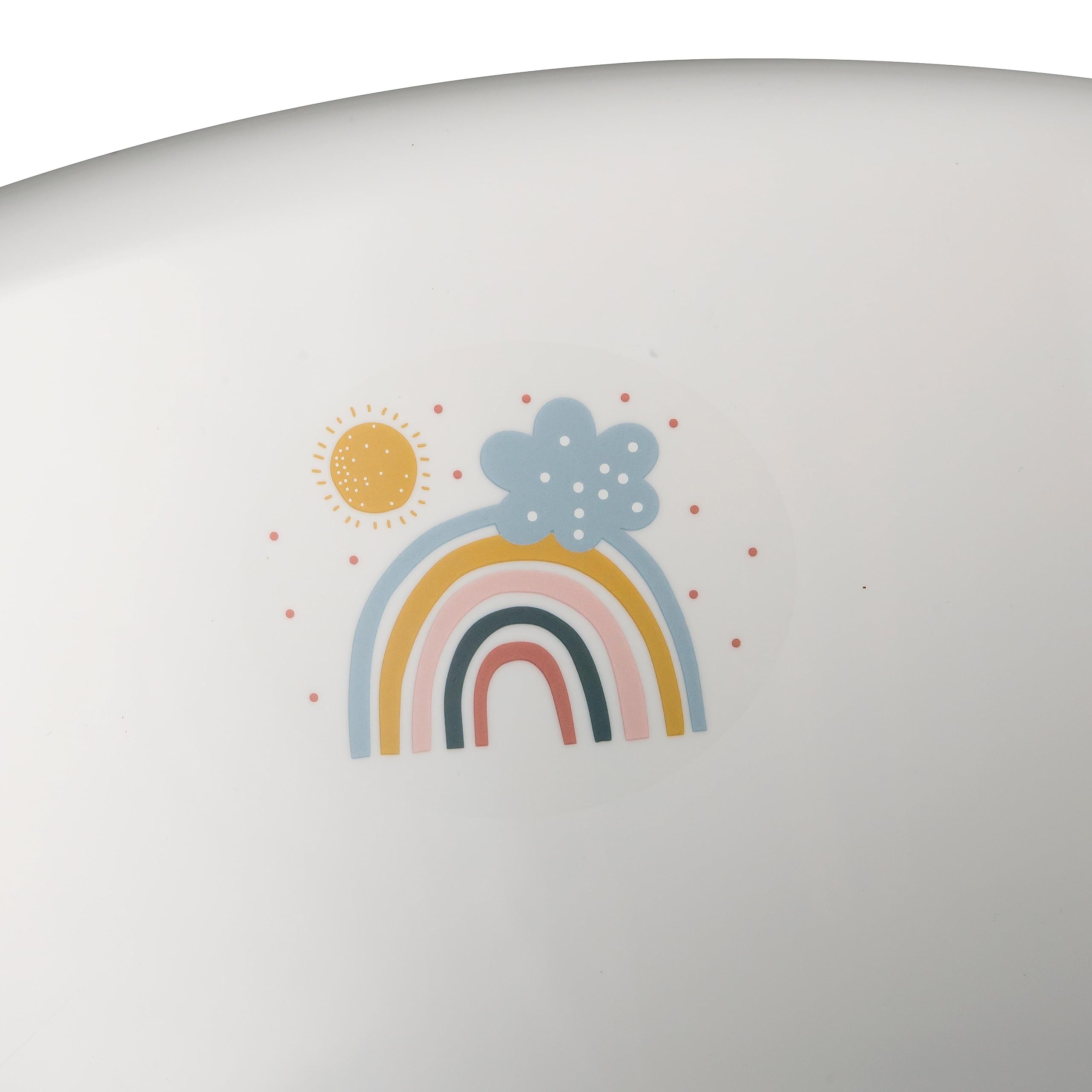 keeeper Bañera Ergonómica con Tapón Arcoíris, De 0 a 12 Meses, 84 cm, Maria, Blanco