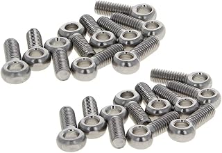 Heyiarbeit M6 x 20mm Machinery Shoulder Swing Lifting Eye Bolt 304 Stainless Steel Metric Thread 25pcs