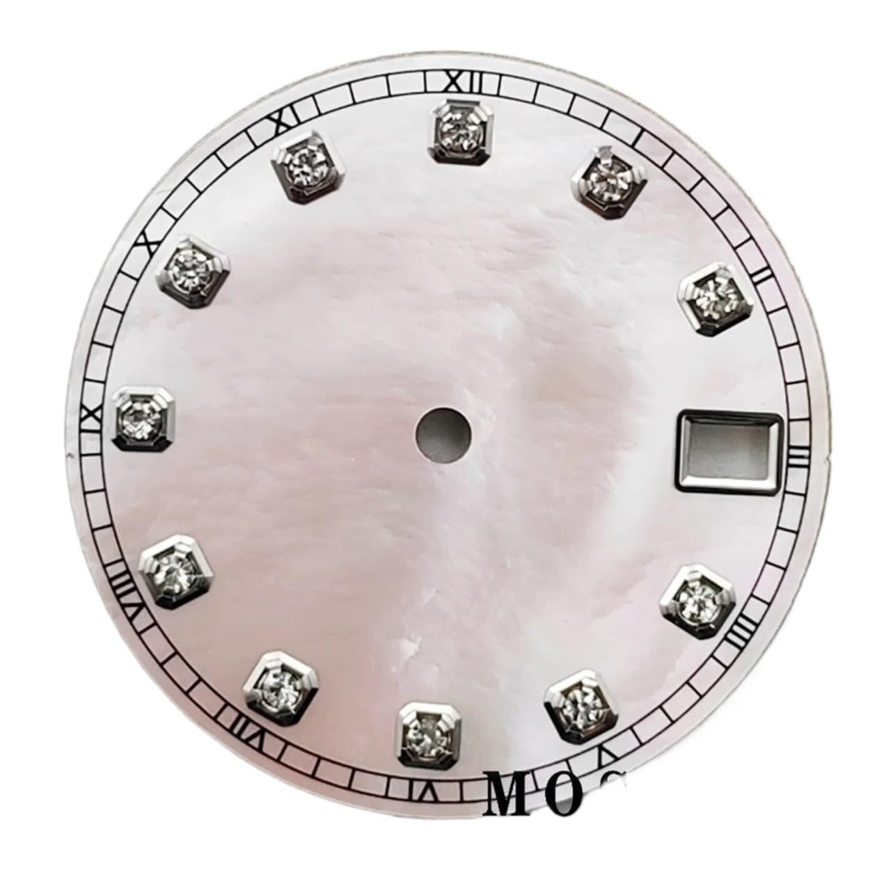 Cadran de montre NH35 bleu blanc pour votre style quotidien