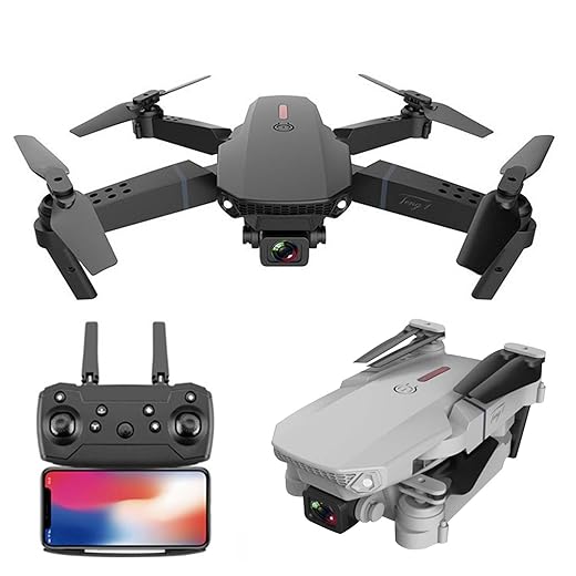 Pro Drone with Camera for Adults 4k, Aerial Photography High-Definition 4k Four Aircraft, Double Camera Mini Drone Christmas Gifts