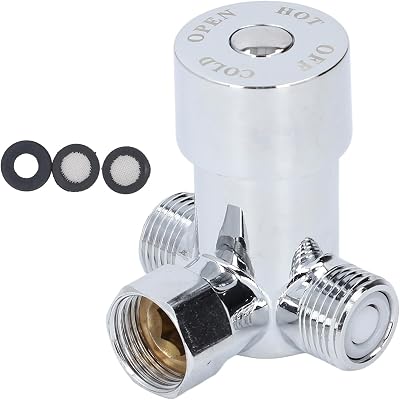 Hot Cold Water Mixing Valve, Brass G1/2 Water Temperature Mixer