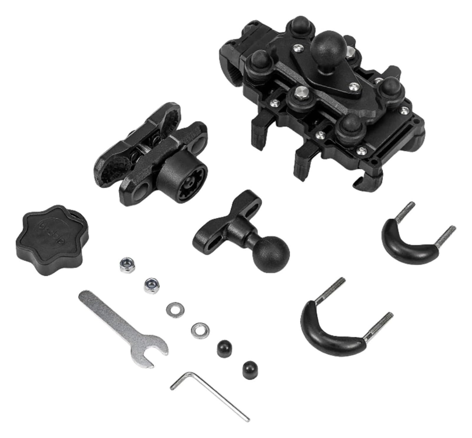 Scheda Staffa Navigazione Supporto Per Telefono Per Moto Vista A 360° Antiurto Antifurto Fissaggio A Otto Artigli Staffa Per GPS Clip Per Scooter Da Equitazione Staffa Di Navigazione