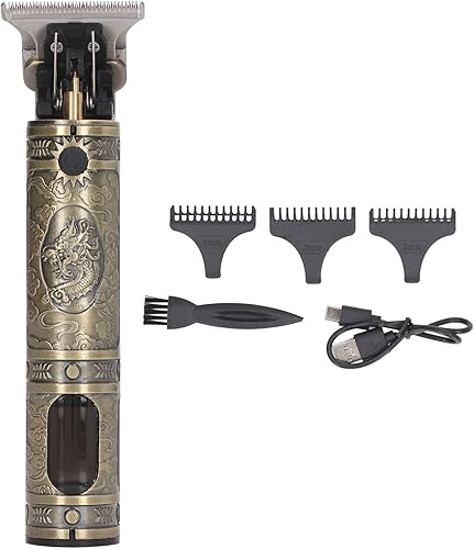 Miniatura 6 de Haofy Cortadora de pelo, pantalla LCD, delicada, eléctrica, fácil limpieza, profesional, con 3 peines para exteriores