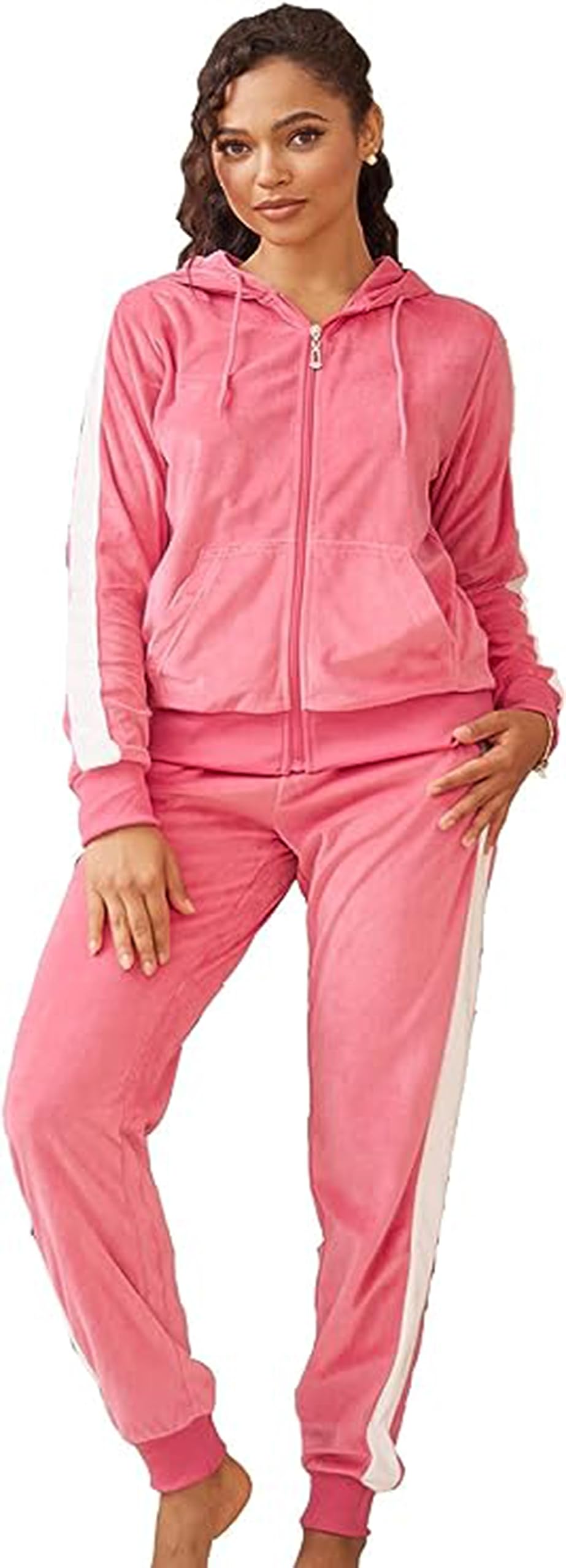Yasumond Velour Tracksuit Womens 2 Pieces Joggers Outfits Jogging Sweatsuits Set Soft Sports Sweat Suits Pants