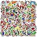 wopin 100 PCS Adesivi Mario Cartoon Adesivi Bottiglie d'Acqua, Moto, Quaderni, Bagagli, Bicicletta, Skateboard, Ottimo Regalo per Bambini, Ragazzi, Adolescenti