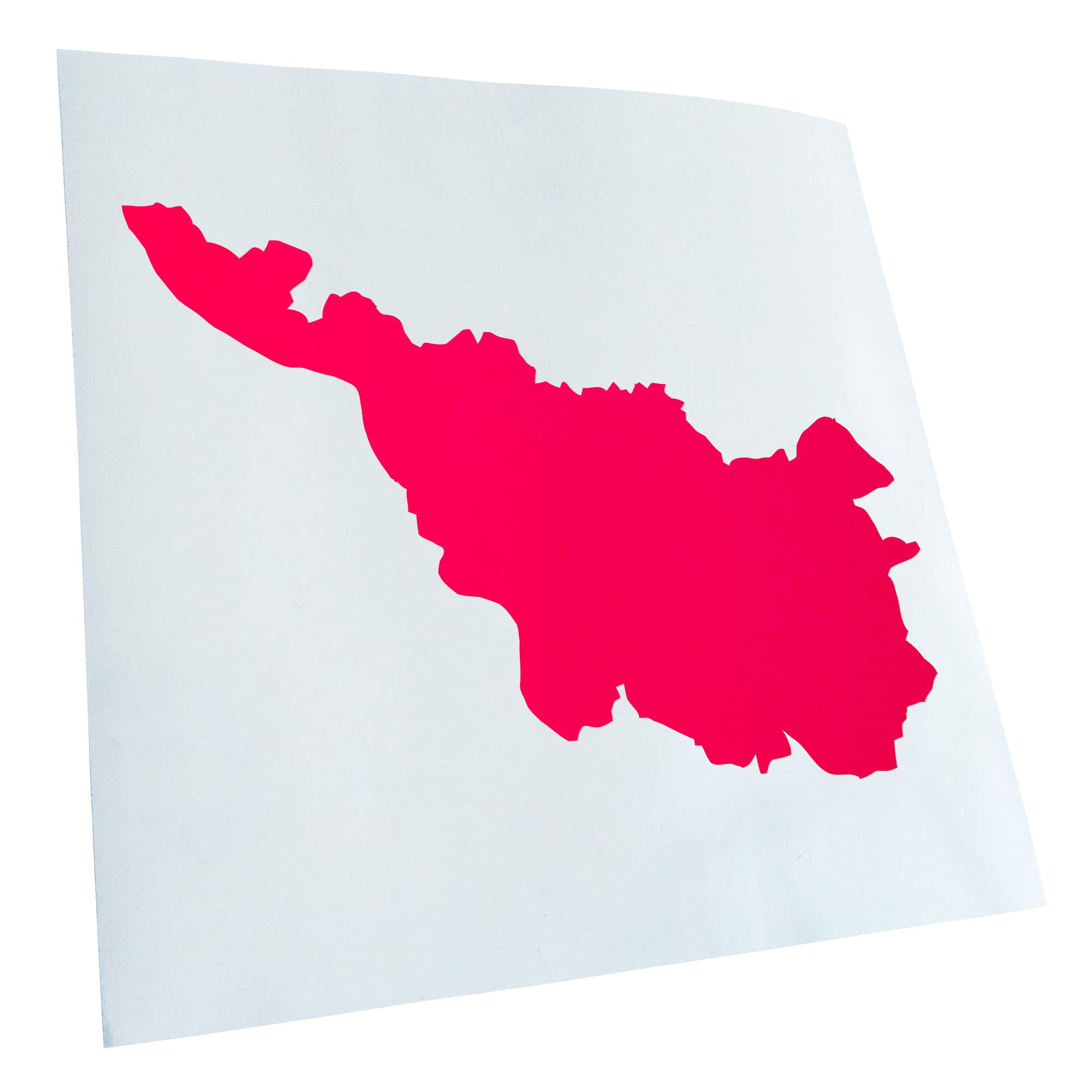 Kiwistar - Car Sticker - Neon Pink - 24 x 17 cm Bremen Germany Silhouette - Rear Window Car Sticker Weatherproof for Car Truck Moped Truck - Sticker Exterior Self-Adhesive Tuning Accessories for