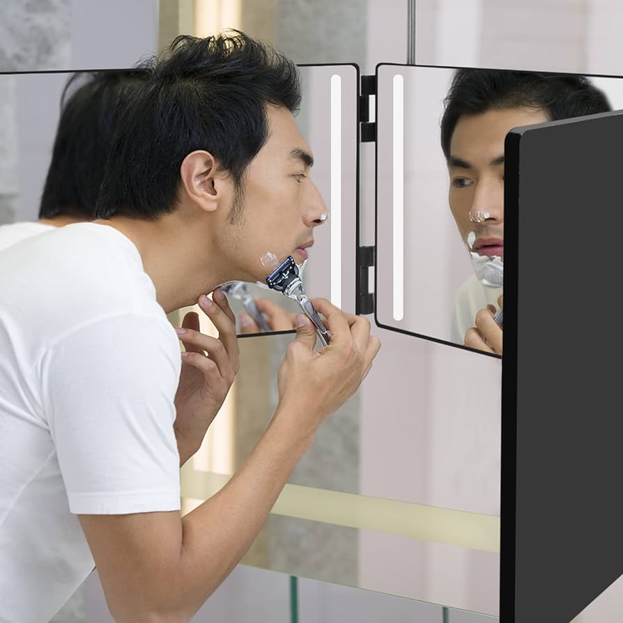 Amazon.co.jp: 【日本ブランドSENUN】 三面鏡 鏡 化粧鏡