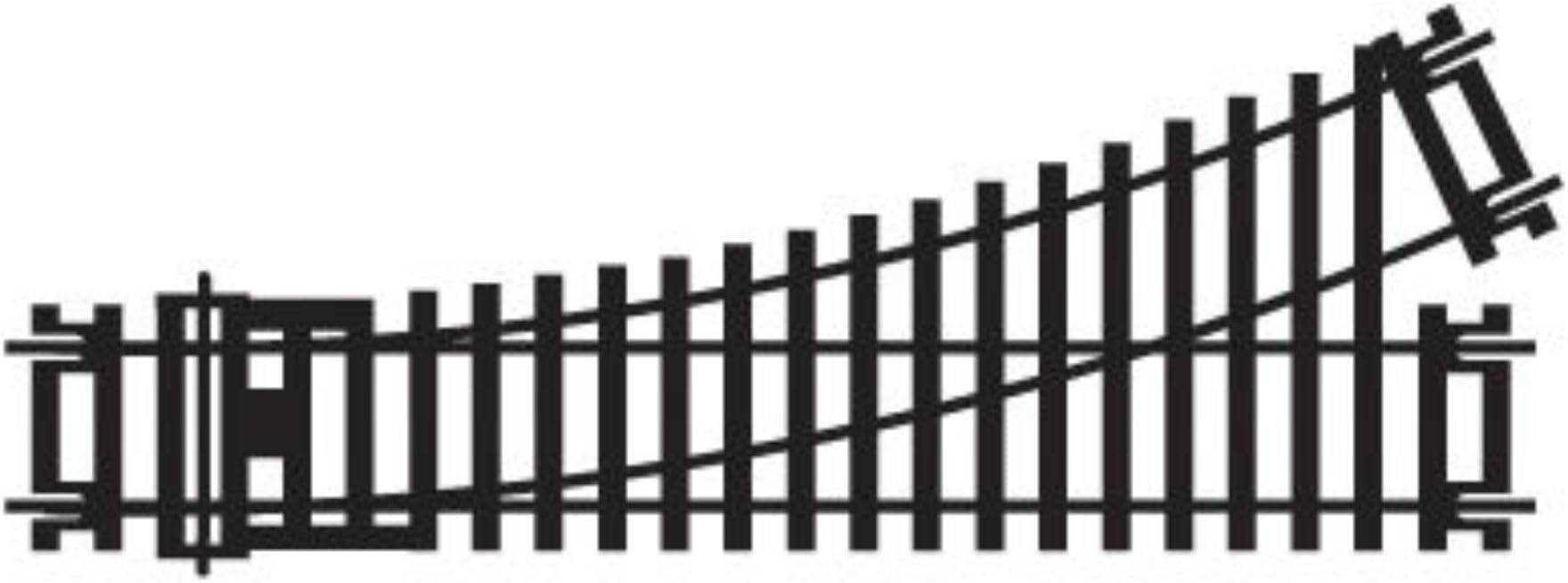 R8072 OO Gauge Left Hand Point Track - Extra Track Pieces for Model Railway Sets, Model Train Track Pieces - Scale 1:76