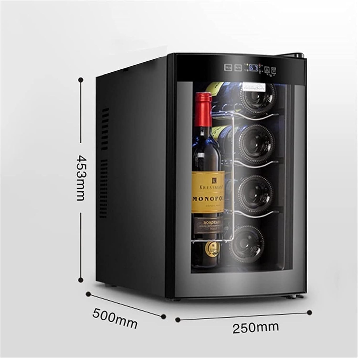 10 Bottle Wine Cooler, Thermoelectric Wine Fridge, Wine Cellar for Small Kitchen, Apartment, Condo, Cottage, RV