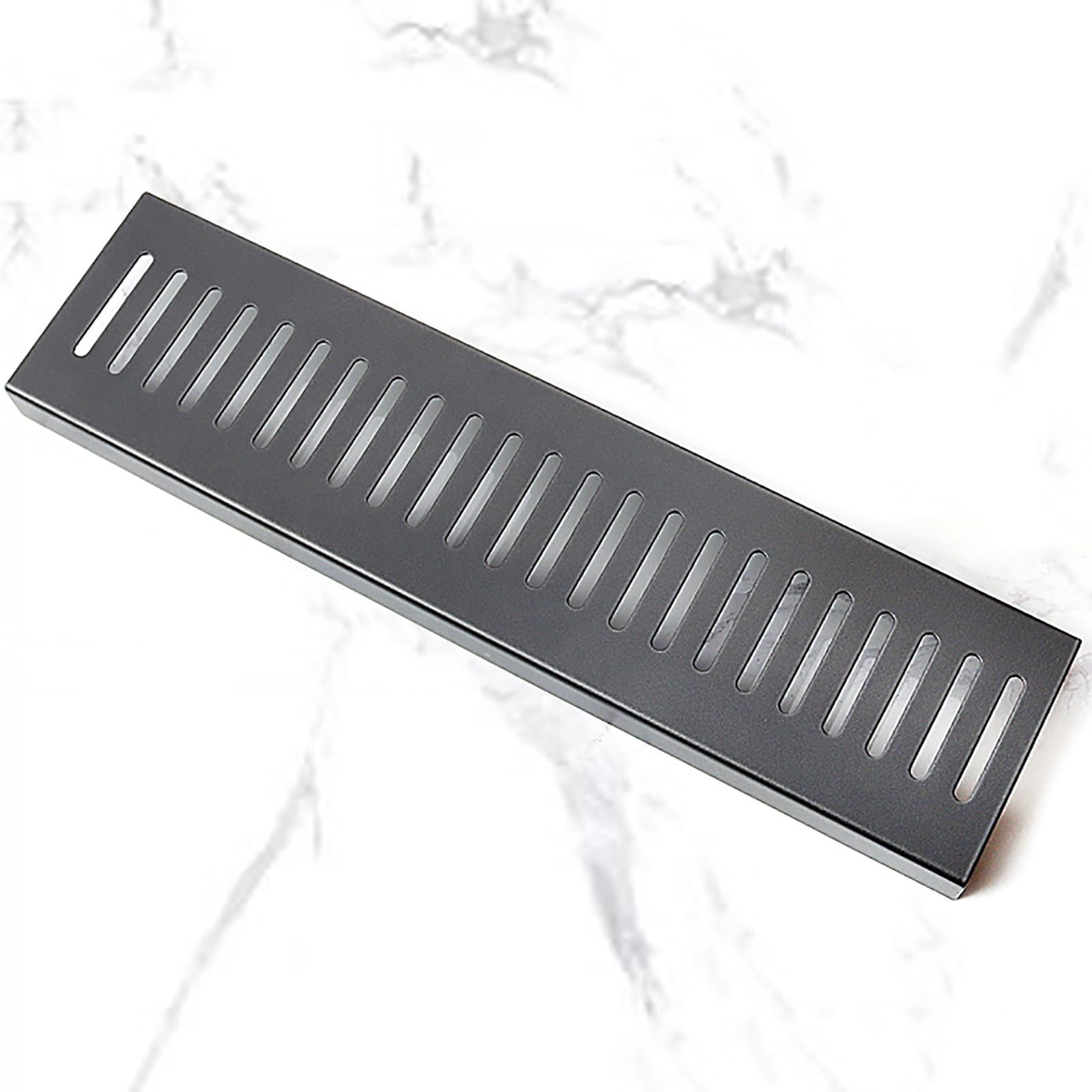Rejilla Desague de Acero Inoxidable, Rejilla Sumidero Rectangular, Disponible en Varios Tamaños, Apta para Cuartos de Ducha, Baños y Piscinas(80 cm/31.5 in)
