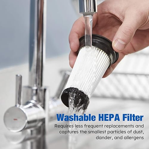 Miniatura 6 de Vacmaster Filtro HEPA lavable y reutilizable de repuesto para aspiradora de palo, compatible con el modelo VSD1801