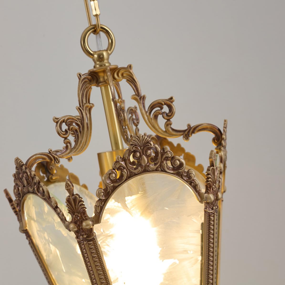 OTTOSON Etched Glass Vintage Pendant Light SEEAIRSHOP Antique