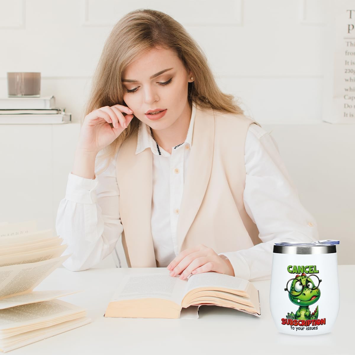 Funny Quotes Wine Tumbler, Sarcastic Dinosaur Gifts Dinosaur Decor Stuff Double Wall Vacuum Insulated Coffee Mug Wine Glass 12 oz Tumbler with Lid for Boys Girls Friend Birthday Friendship Christmas - Image 4