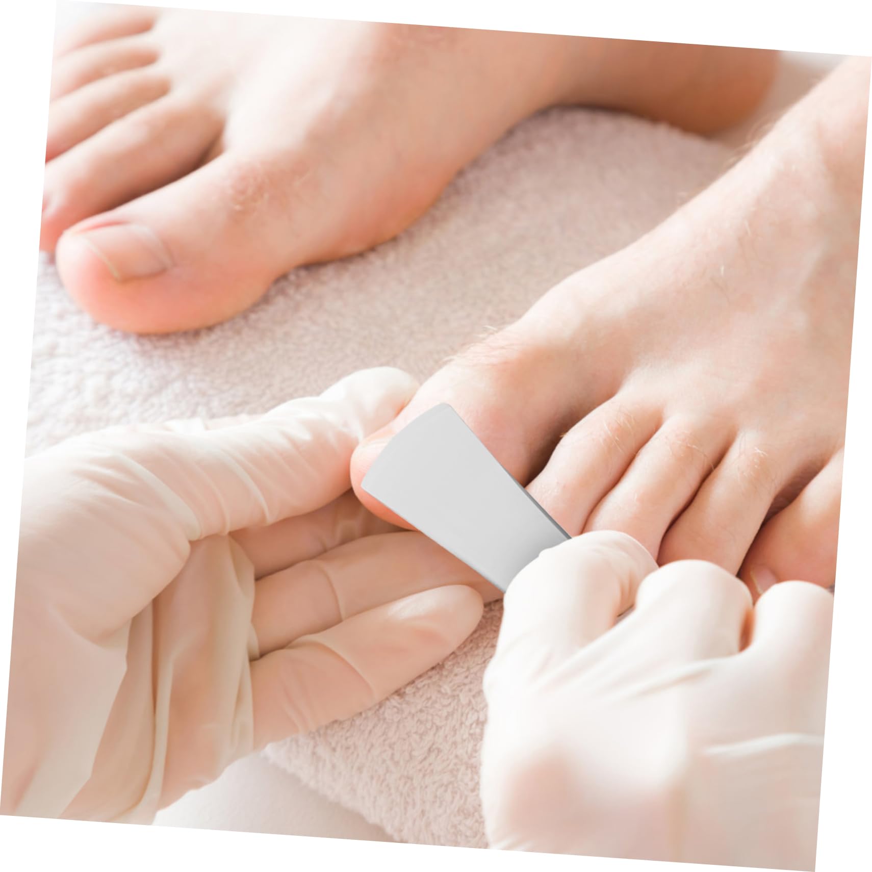 Kit per Pedicure 7 Pezzi in Acciaio Inox per Unghie Argento | 7 Strumenti, Uso Familiare e Professionale, Pulizia Mani e Piedi, Rimozione Pelle Secca