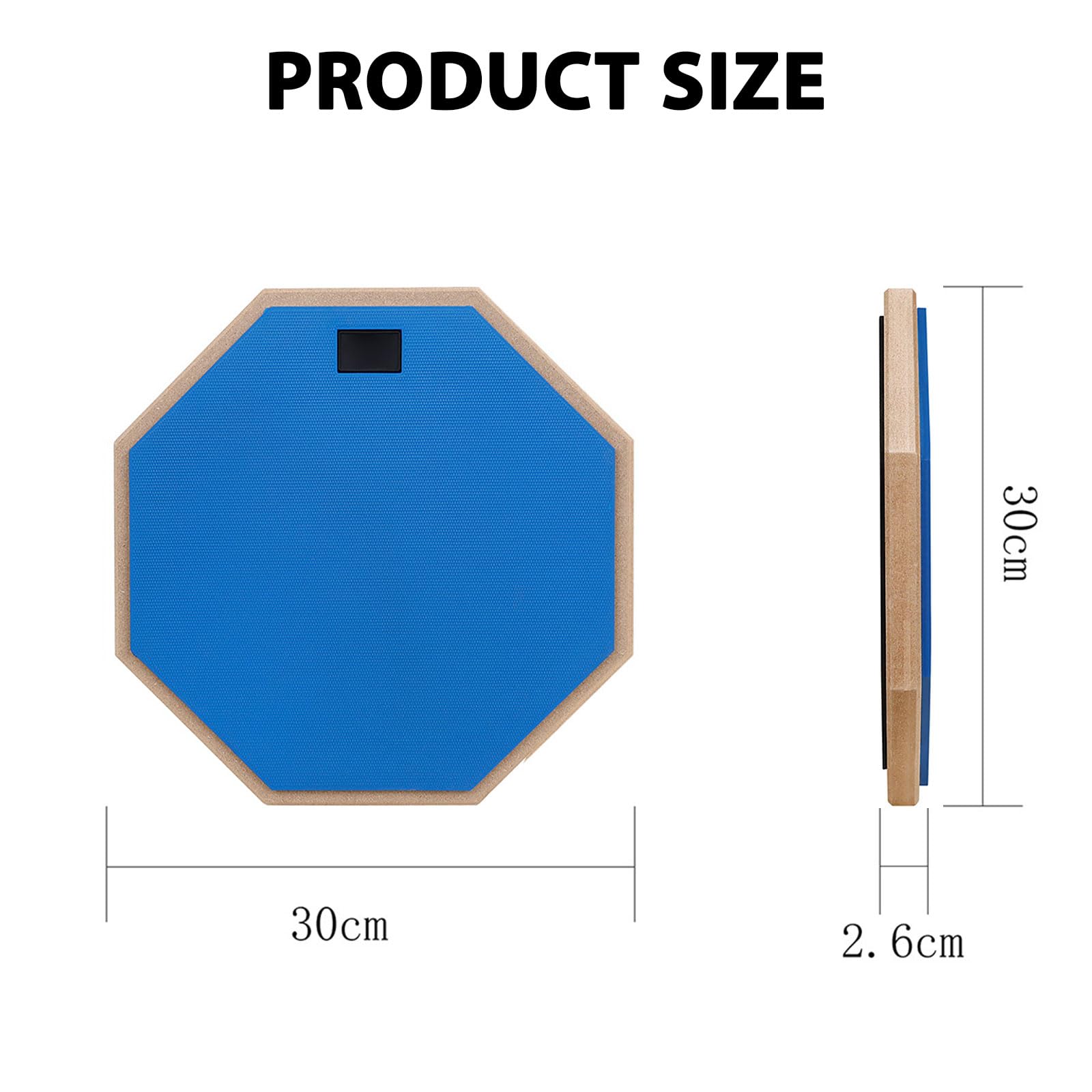 Tamburo reversibile da 30,5 cm, ideale per principianti e professionisti, con accessori per allenamento a casa