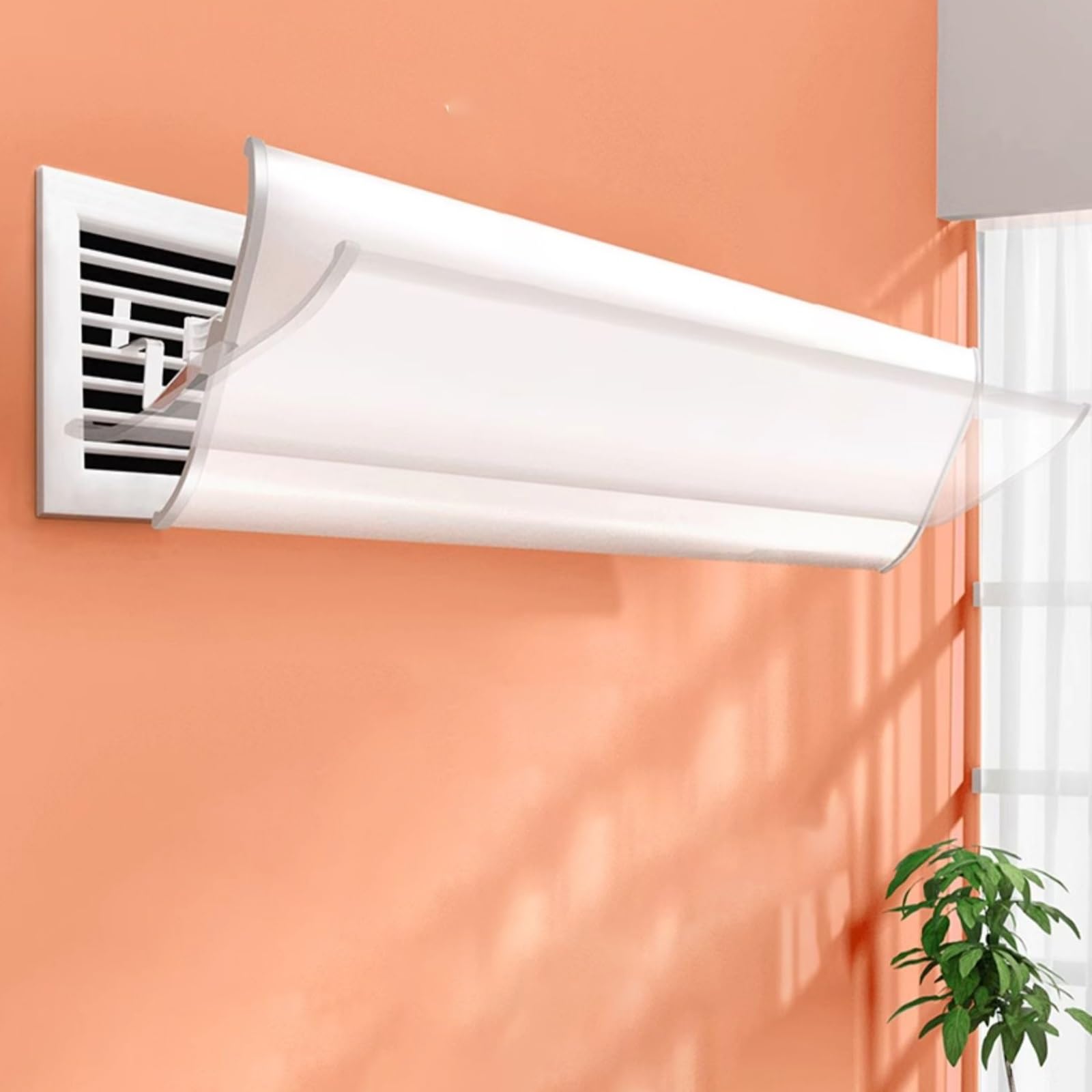 Deflettore per Condizionatore d'Aria per Aria Condizionata Centrale, Deflettore per Bocchette d'Aria a Soffitto, Deviatore d'Aria, per Soggiorno, Camera da Letto, Casa(39.4in/100cm)