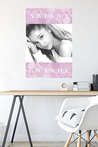 Miniatura 5 de Trends International Ariana Grande - Póster de pared floral, 22.375 x 34 pulgadas, paquete de póster y clip