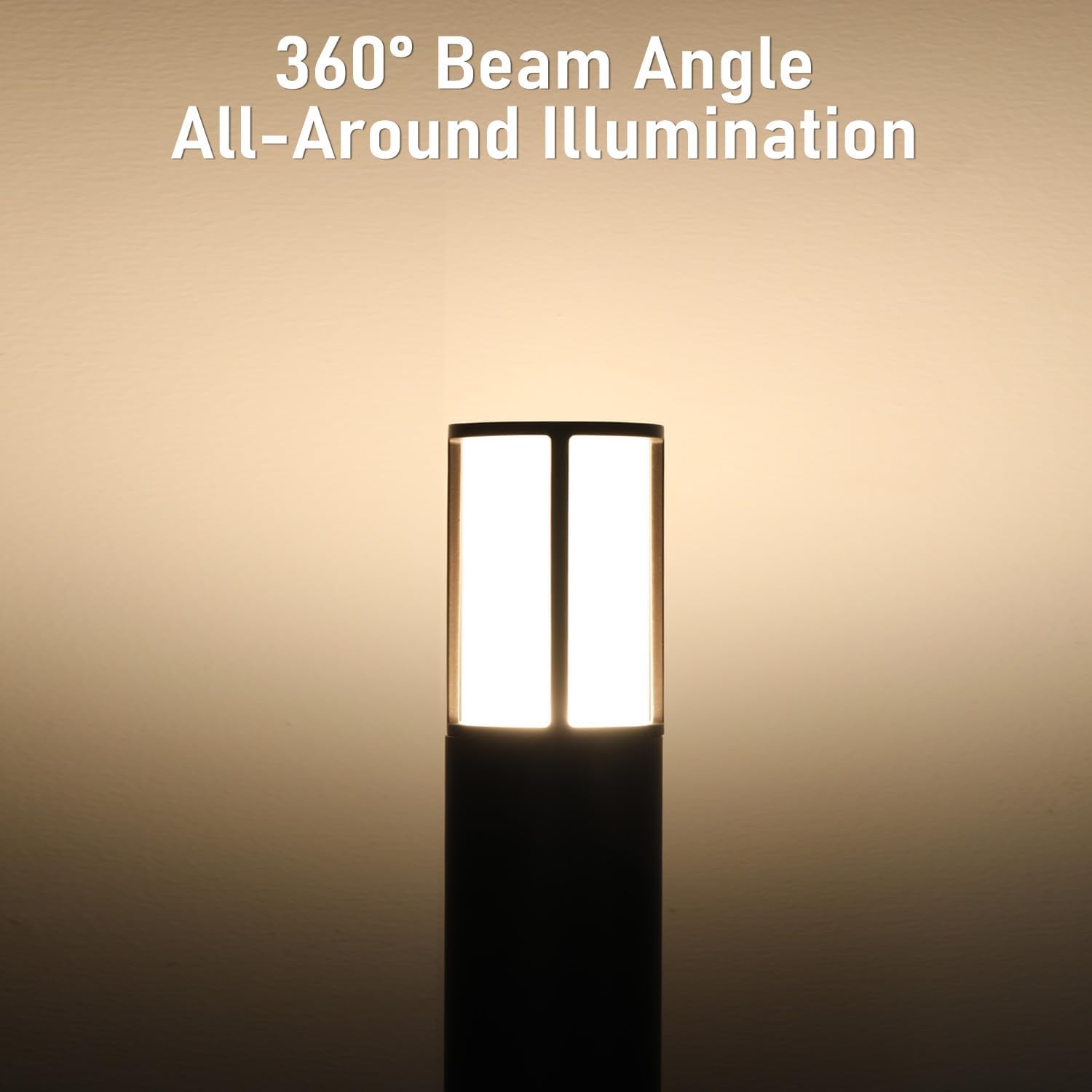 LEONLITE Low Voltage Bollard Pathway Lights, 5CCT 5W 12-24V 1800K/2700K/3000K/4000K/5000K Selectable, Wired LED Landscape Lighting for Lawn Yard Walkway Driveway, Oil Rubbed Bronze Aluminum, Pack of 4
