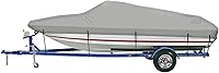 Vista 9 de iCOVER - Funda para lancha remolcable, resistente, impermeable, lona, grado marino, apta para lanchas de pesca y esquí, V-Hull, de 14-16 pies