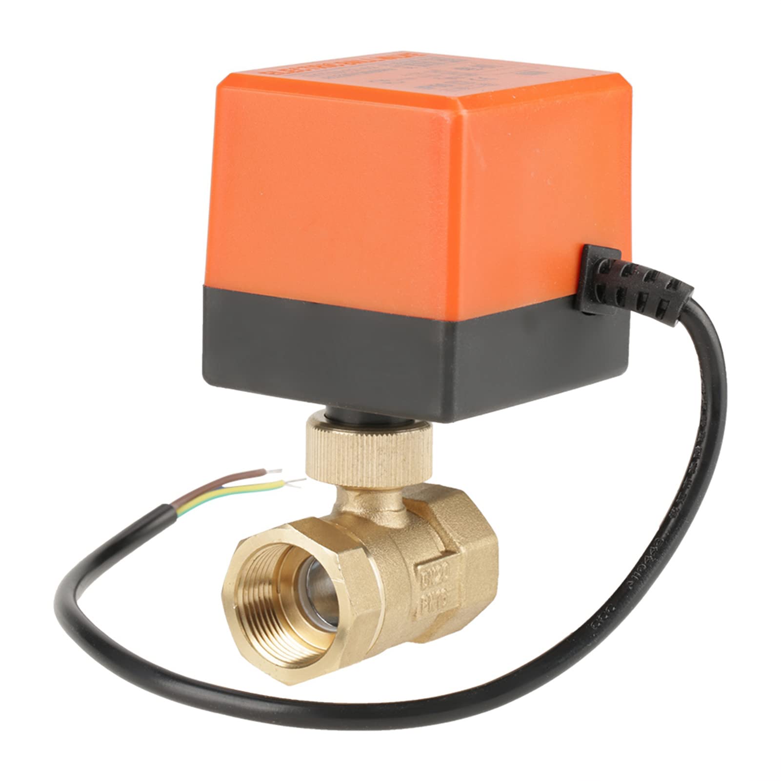 Valve à billes motorisée AC 220V actionneur électrique laiton 2 voies G3/4 DN20