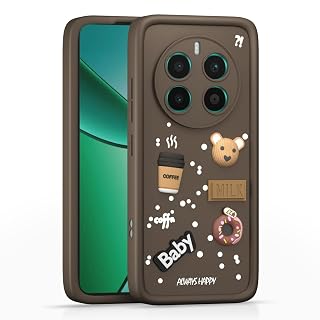 Pikkme Back Cover for Realme 12 Plus 5G / P1 5G / Narzo 70 5G / 70 Pro 5G | Cute Fun Cartoon 3D Bear Silicone Full Body Protection Bumper Cover (Brown)