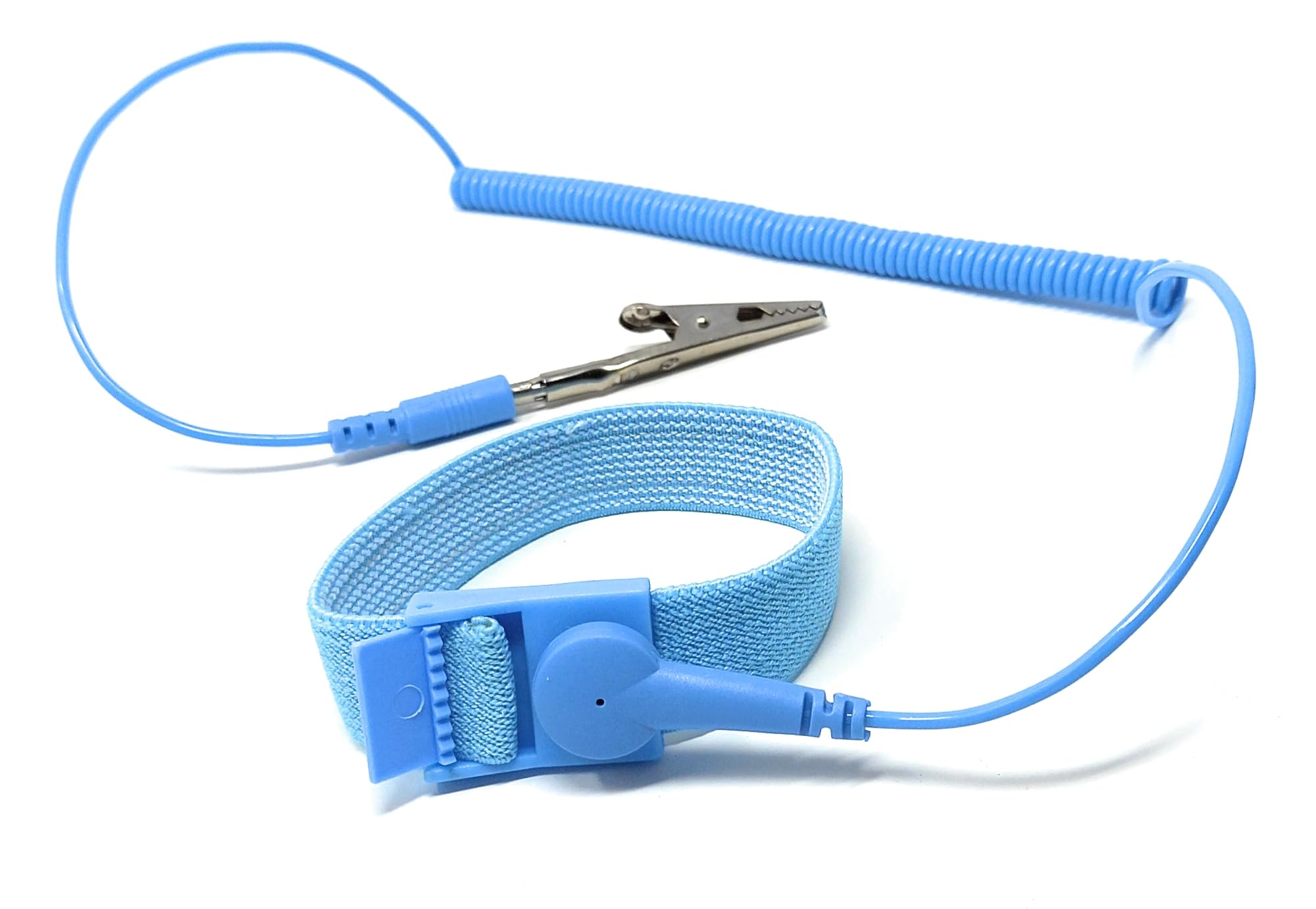 Drut Blue Anti-Static Wrist Strap For Esd Protection – Static-Free Grounding Tool For Safe Electronics Repairs
