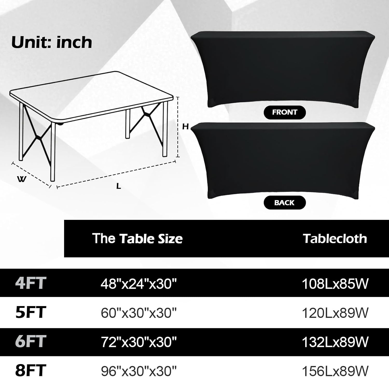 Custom Table Cloth with Business Logo Text Photo,Personalized Stretch Table Cloths for 4 FT Tables,Custom Tablecloth for Events Company School Charity Customized Rectangular Stretch Tablecloth (4 FT)