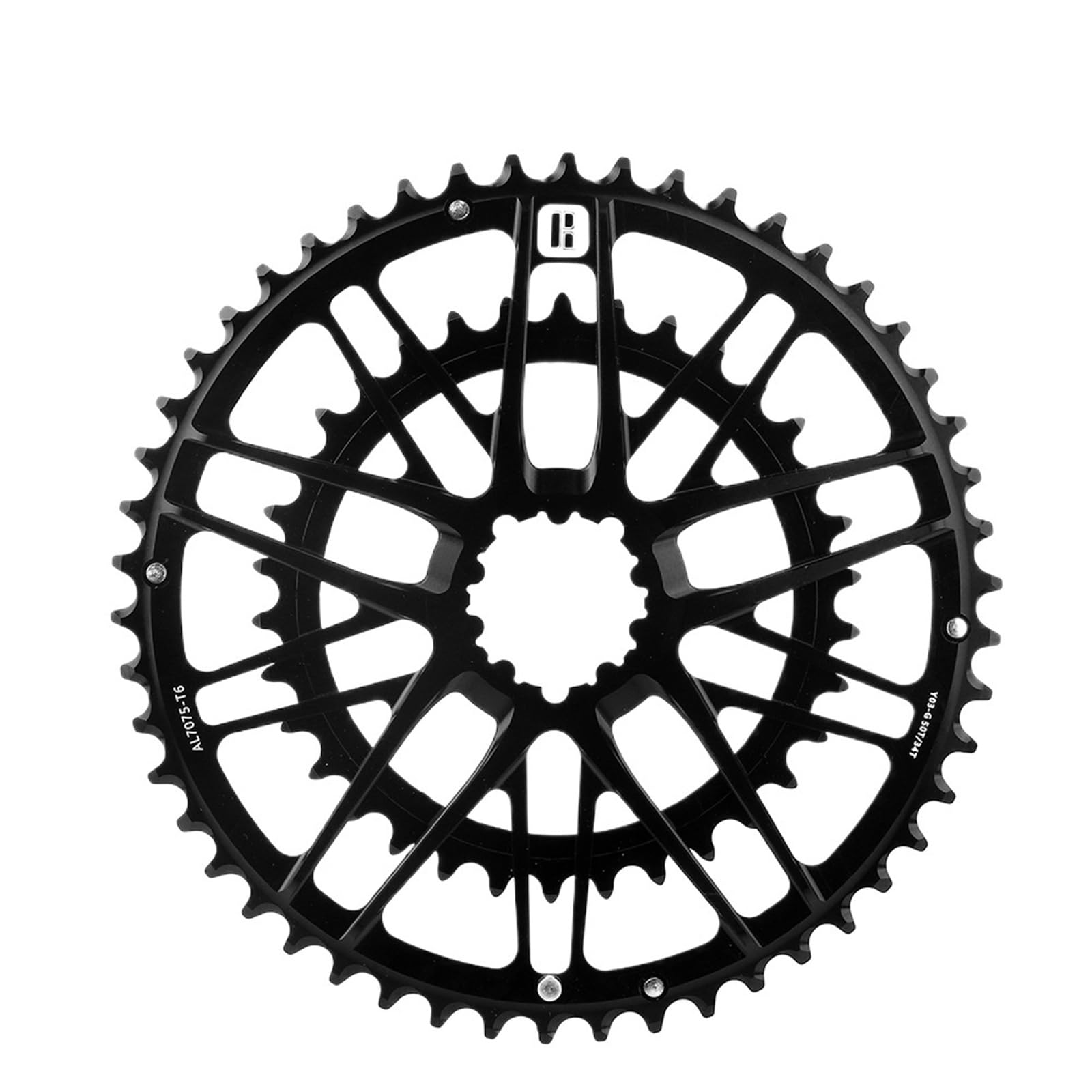 Compatible avec Le pédalier de vélo de Route en Fibre de Carbone RIRO 11/12 Vitesses, Fixation directe 170 mm, Plateaux et manivelles 50-34T, 53-39T et 46-52T / 725 (Double 50-34T)