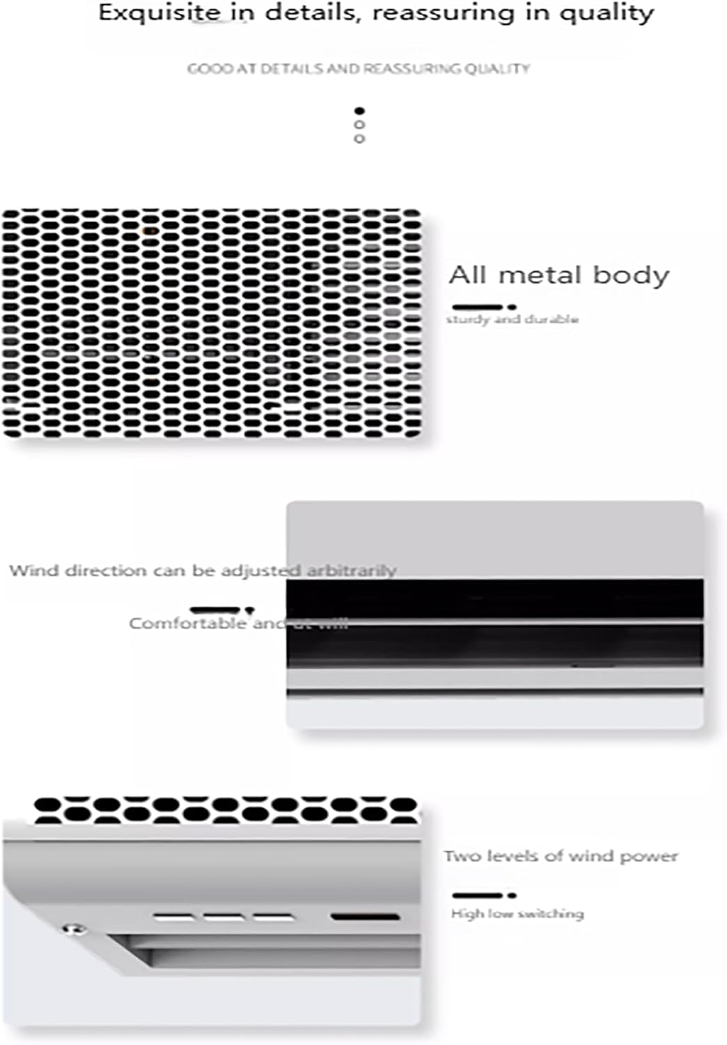 Wall Mounted Fan with Remote Control, High Airflow, Silent Operation - Ideal for Home and Commercial Use - Efficient Air Circulation Machine