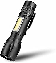 Care 4 Rechargeable Mini Zoomable LED Flashlight Torch (Black : Rechargeable)