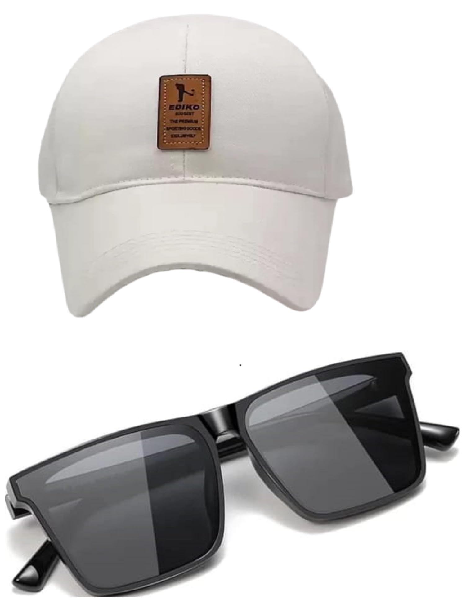 Brand Boy's and Girls Combo Pack of with [ 420 ] Black Sunglass with ediko Baseball Cap Size Free-image-20