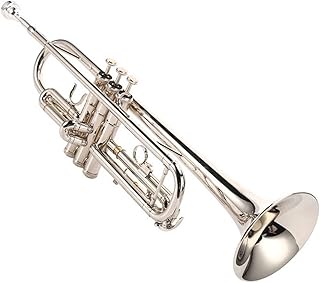 Student Brass Trumpet Musical Trumpet Standard Bb Trumpet With Silver Plated Process Brass Trumpet Brass Instrument