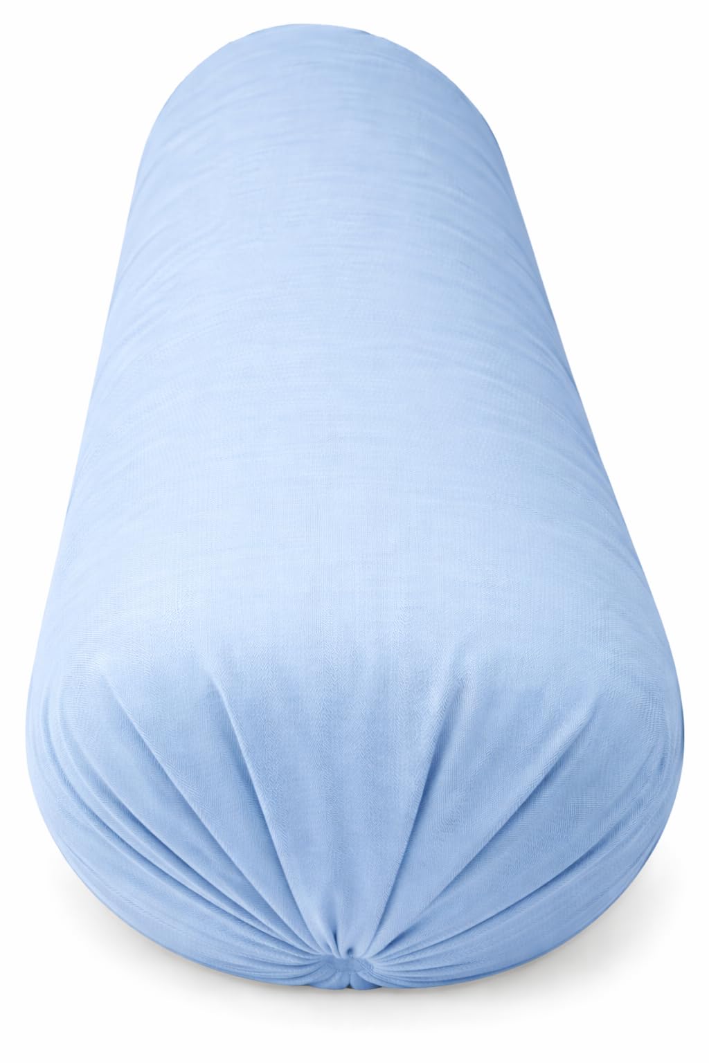 Deevine Craft Microfibre Round Bolster Pillow | Light Soft & Fluffy for Neck & Back Support | Washable Breathable Durable | Set of 1 | Big Round 15x34 Inch | for Bed Sofa Diwan (Sky Blue)-image-12