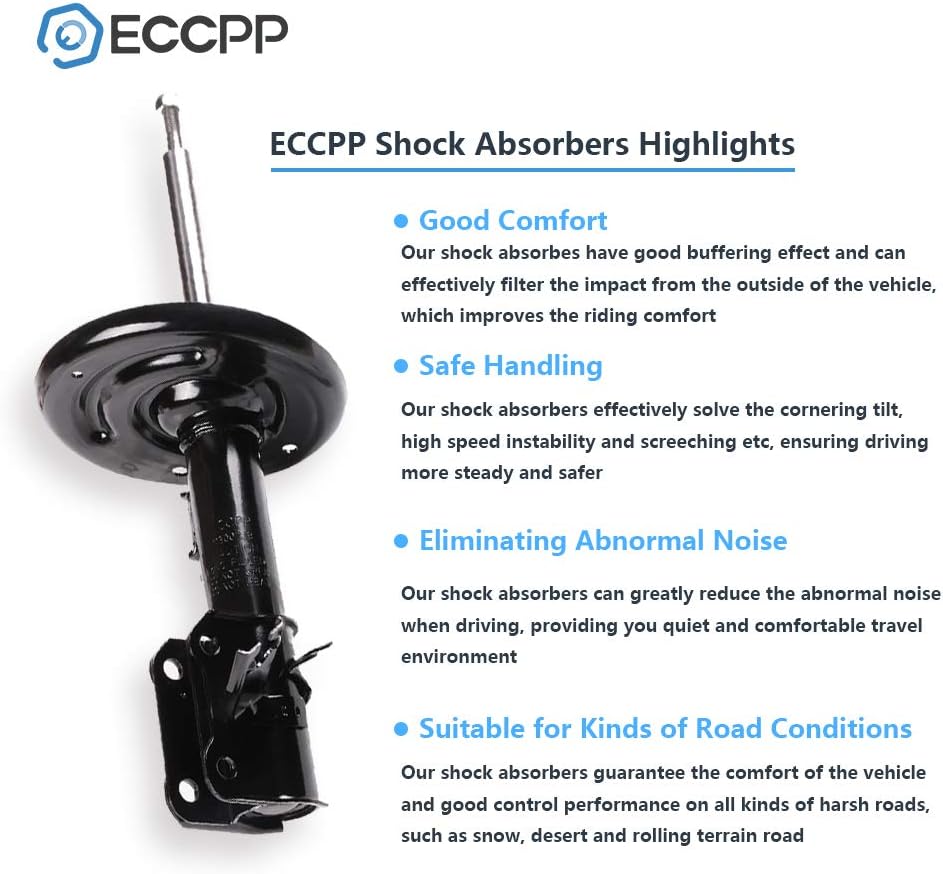 Shocks for Nissan,ECCPP Front Rear Shocks Absorbers Kits fit for 2009 2010 2011 2012 2013 2014 for Nissan Maxima Auto Shocks Sets Amortiguadores 349139 72605 72604 5659
